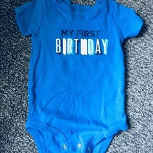 Carters “my first birthday” onsie